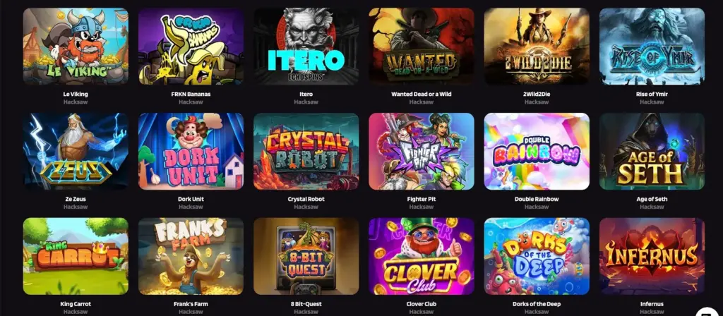 A visual representation of top online casino games, highlighting various slots, card games, and roulette in an engaging layout.