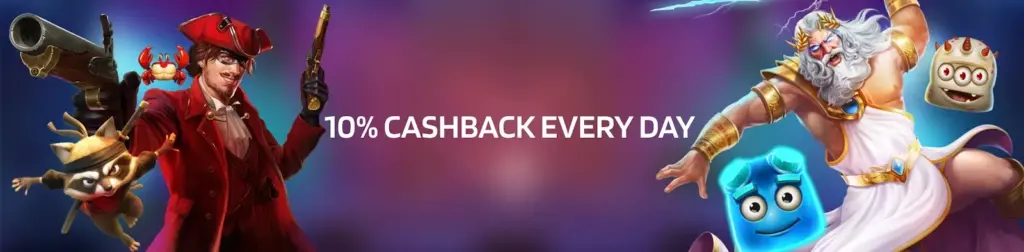 Image promoting daily cashback offers with a bold text overlay stating "Top Cashback Every Day."