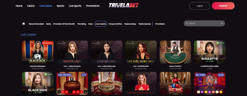 Join Now button on Trivela Bet Casino.
