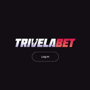 Trivela Bet Casino logo on a black background and a Trivela Bet Casino login button.